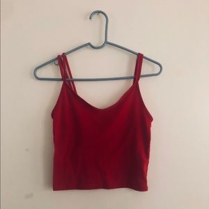 🌻FOREVER 21 red crop top
